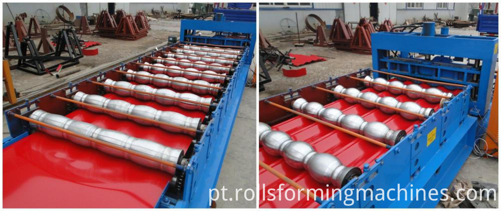 Máquina de prensagem de telha vitrificada Glazed tile roll forming machine
